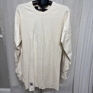 Carhartt Men's Large Beige Crew Neck Pullover Shirt Xl-tall NWOT